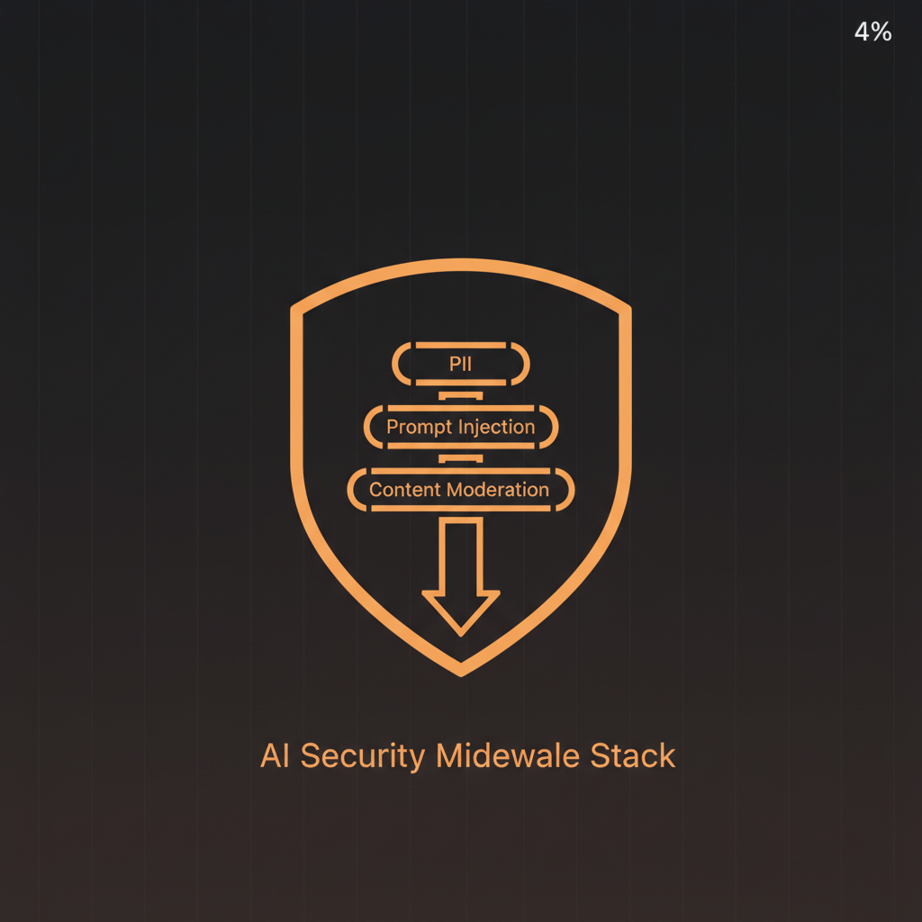 Cover for The AI Security Middleware Stack: PII, Prompt Injection & Content Moderation in One Pipeline