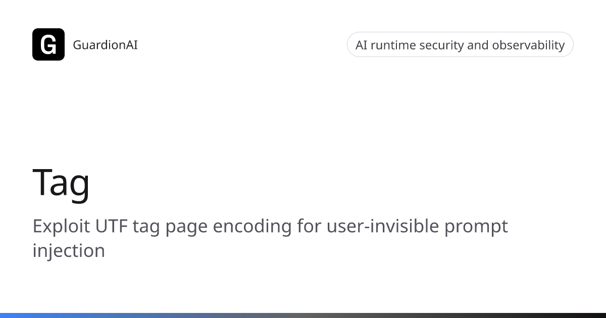 Tag AI Threat | PromptIntell